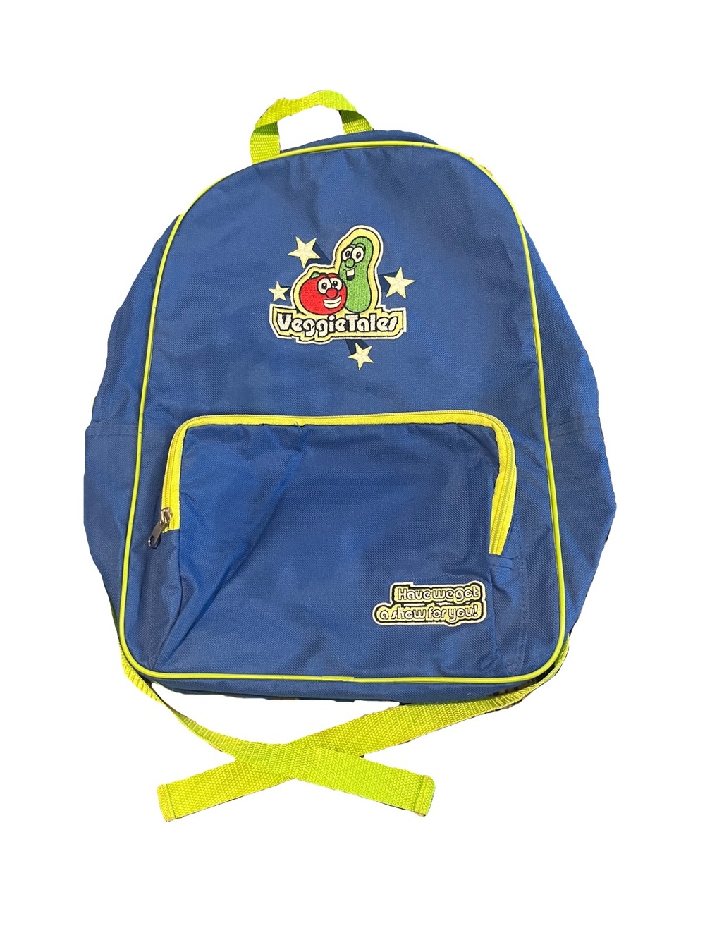 VeggieTales Backpack Blue & Lime